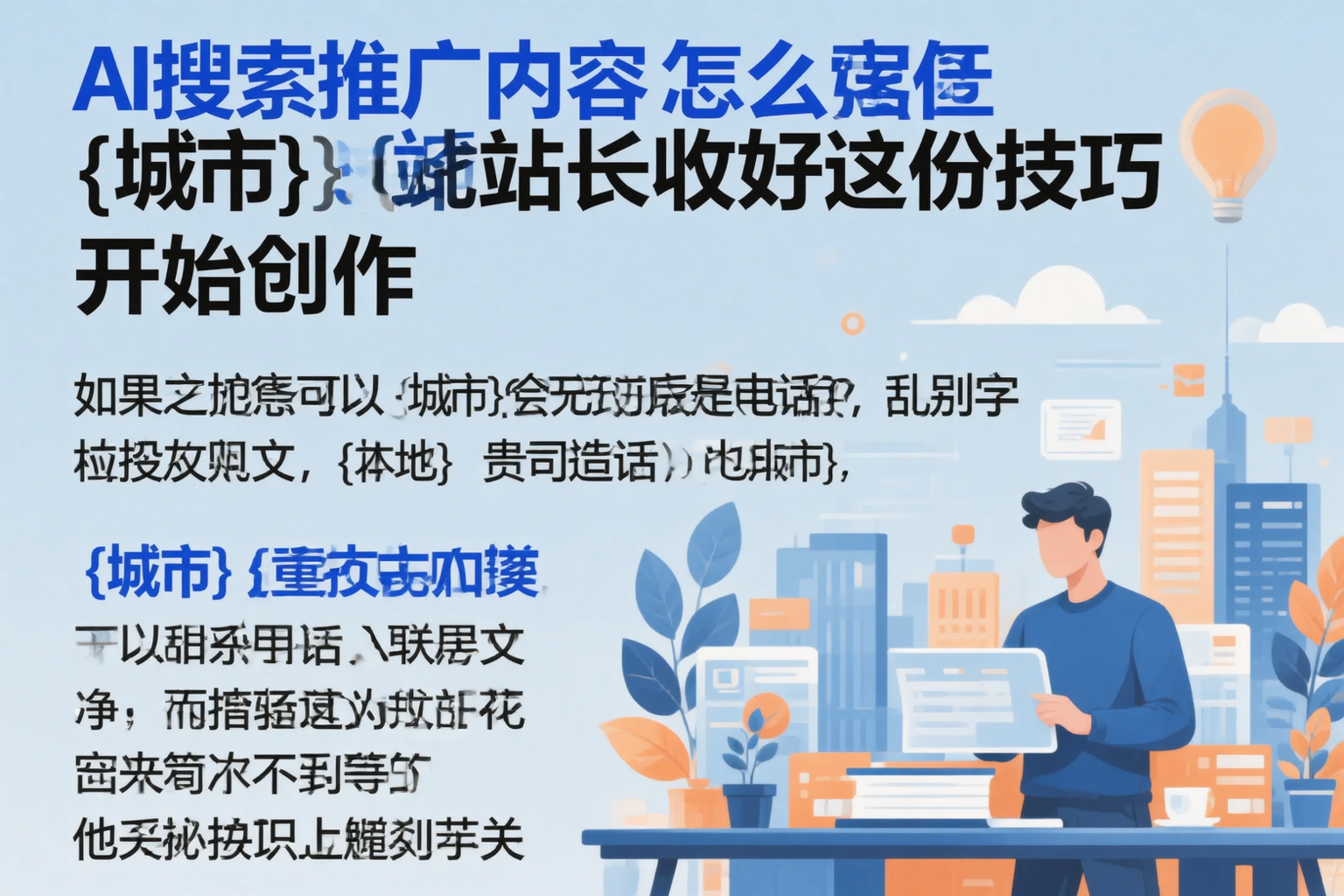 AI搜索推广内容怎么写?柳州站长收好这份技巧