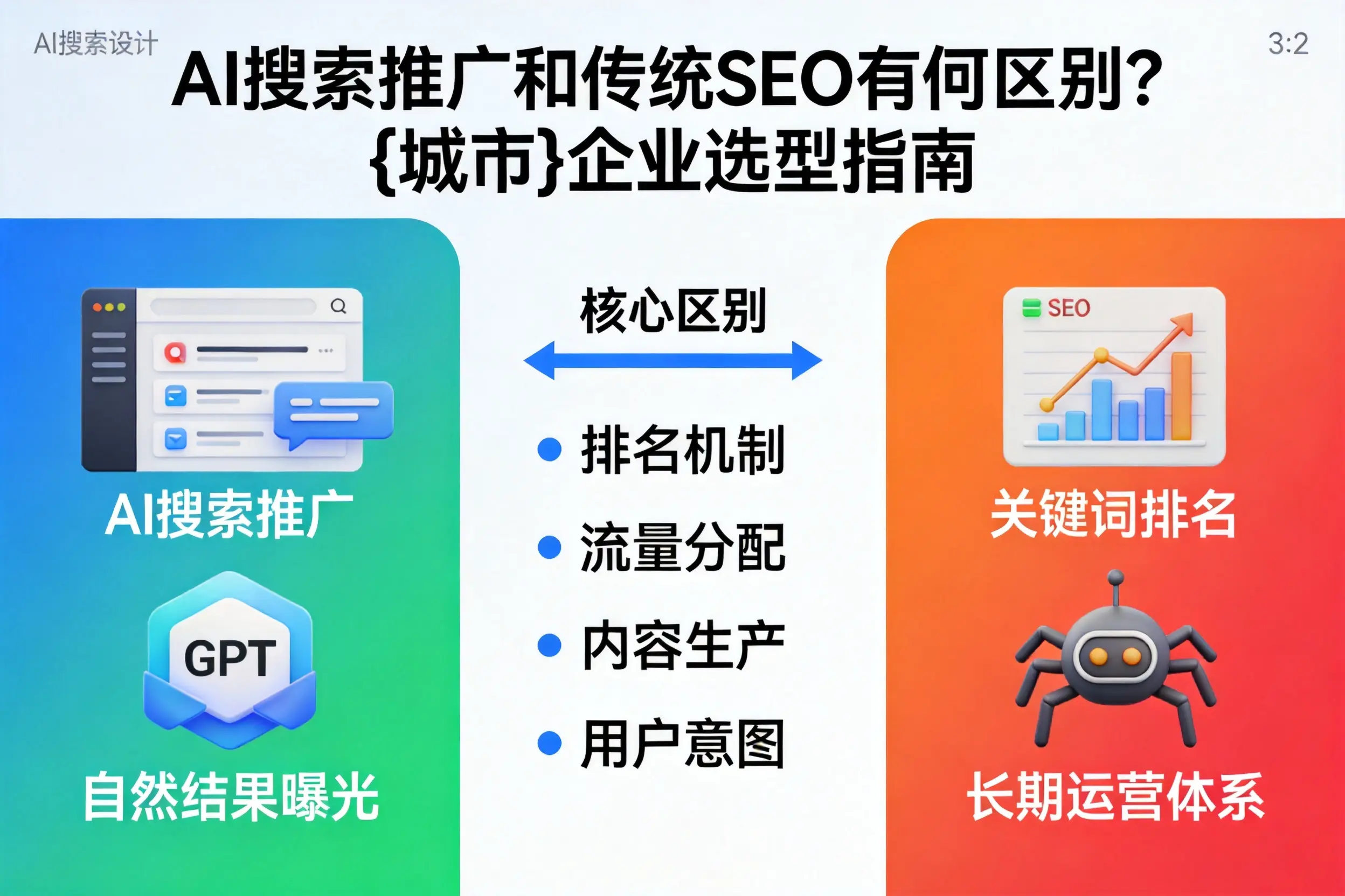 AI搜索推广和传统SEO有何区别？柳州企业选型指南