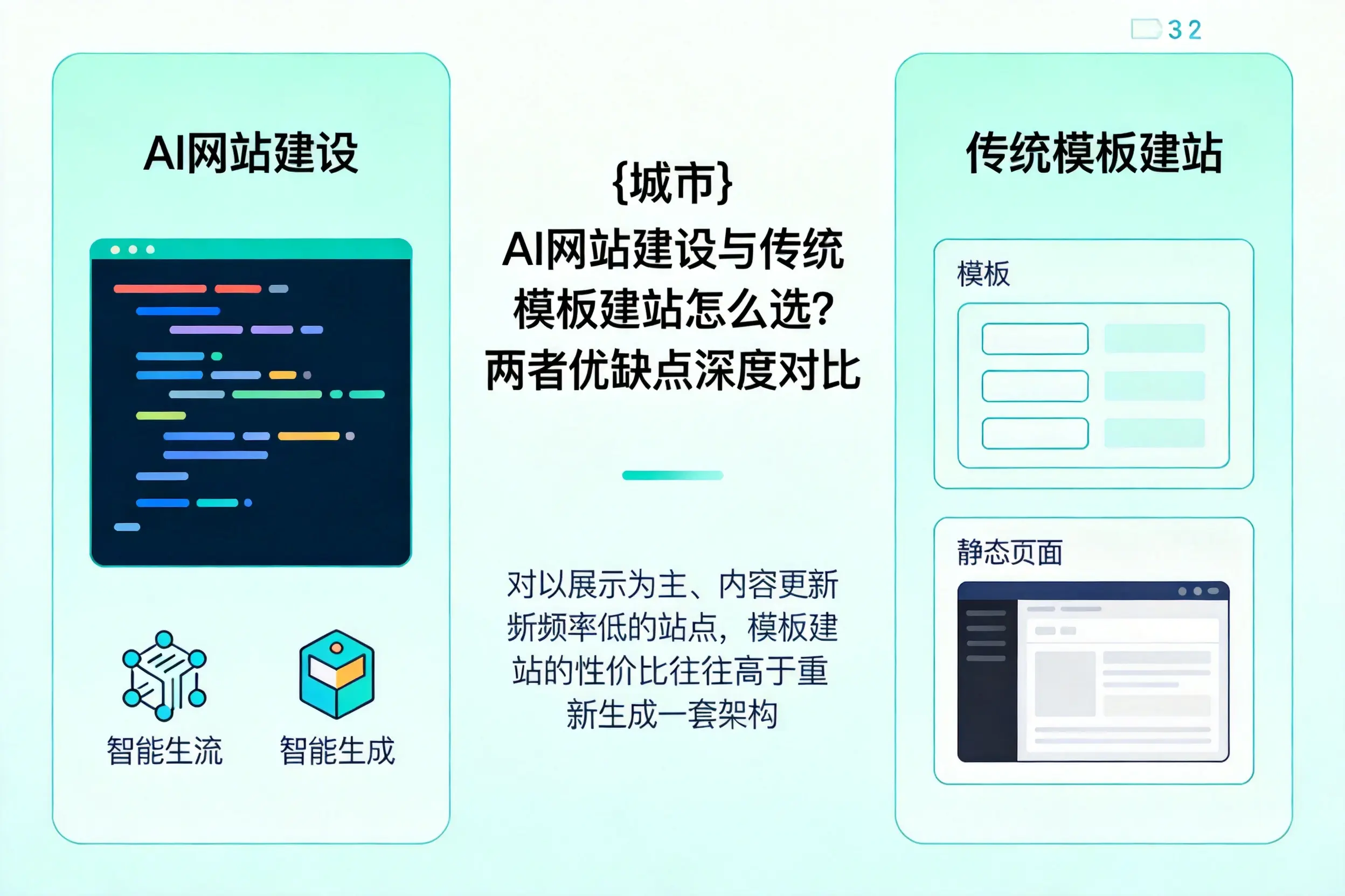 柳州AI网站建设与传统模板建站怎么选?两者优缺点深度对比