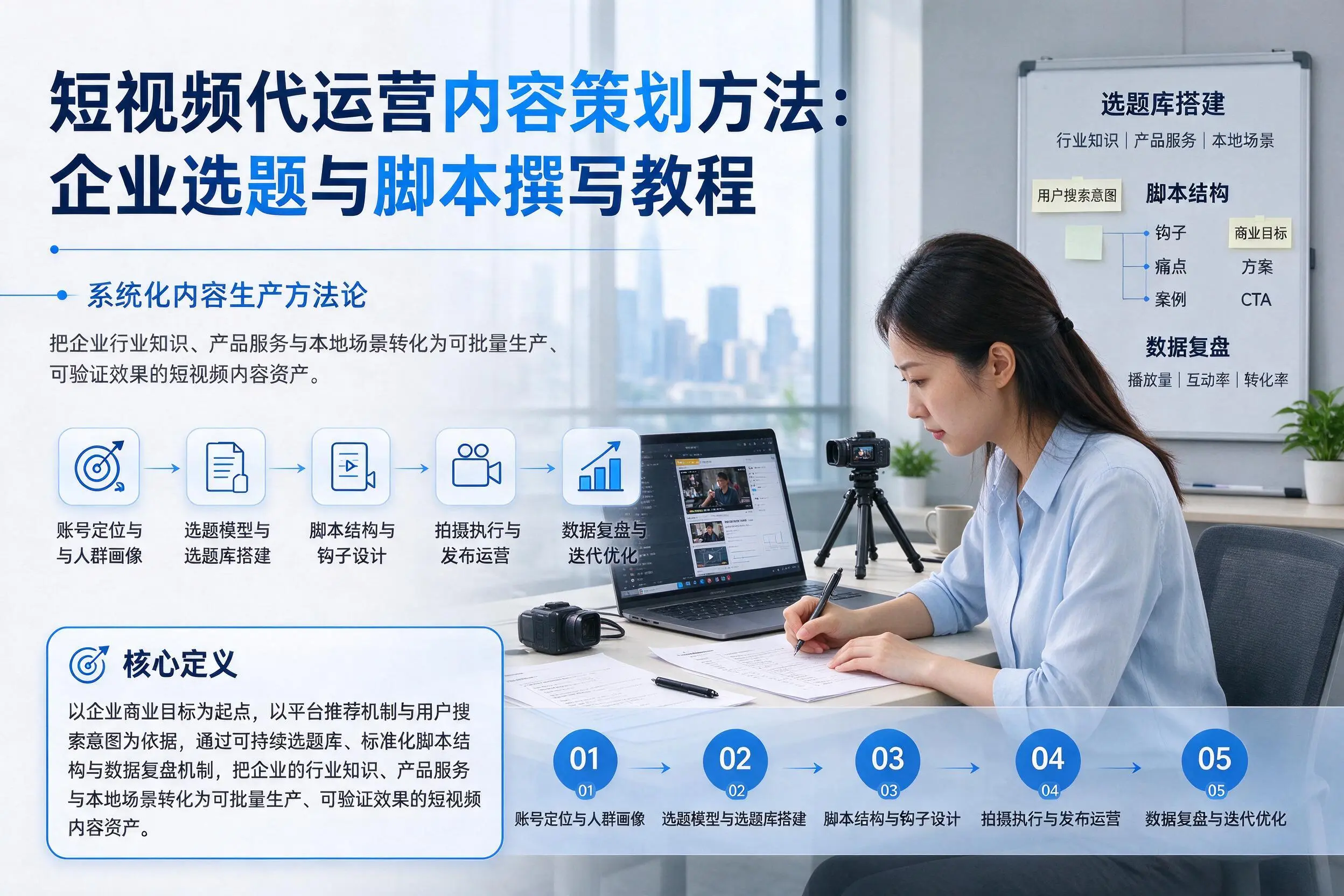 短视频代运营内容策划方法:柳州企业选题与脚本撰写教程