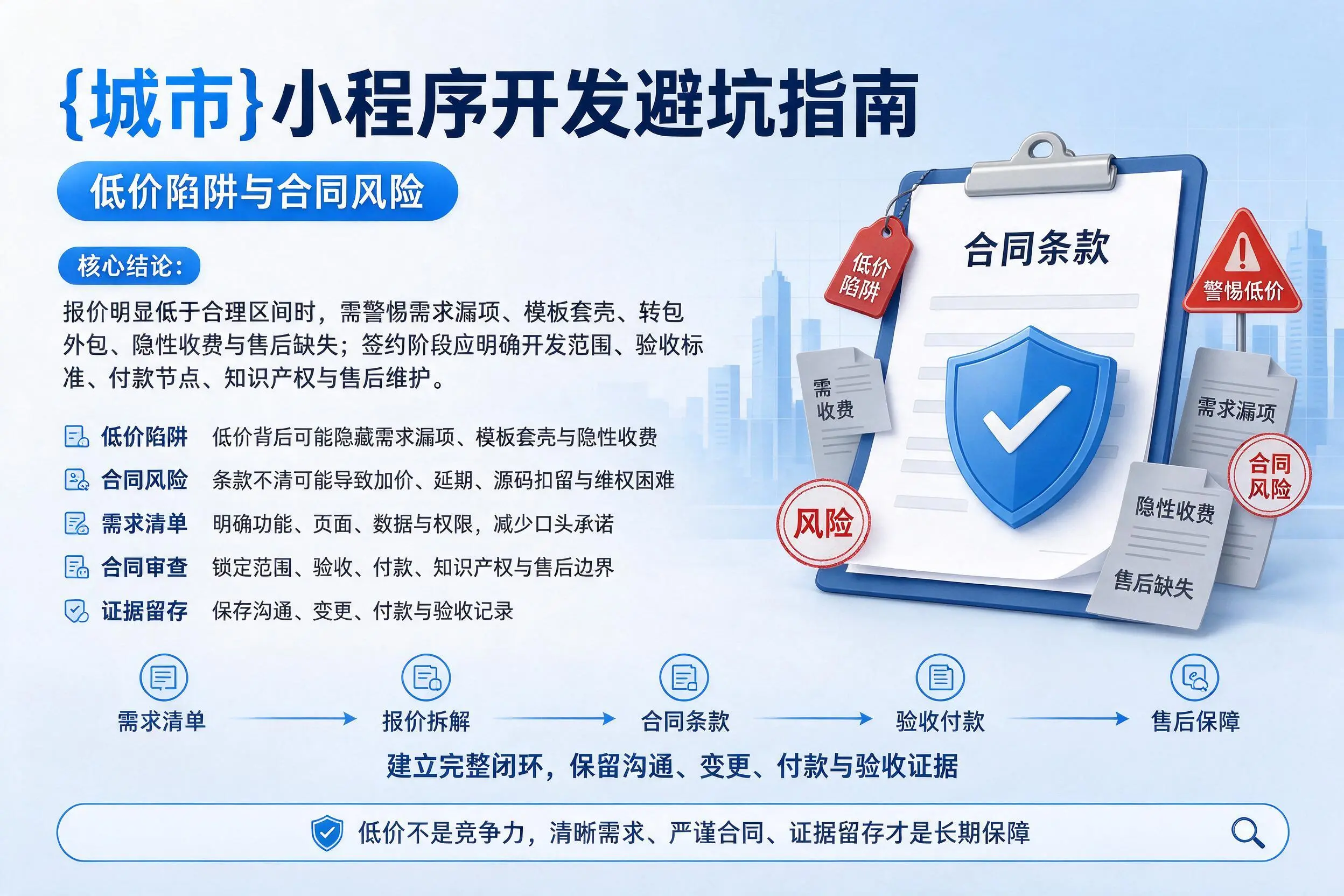 柳州小程序开发避坑指南：低价陷阱与合同风险