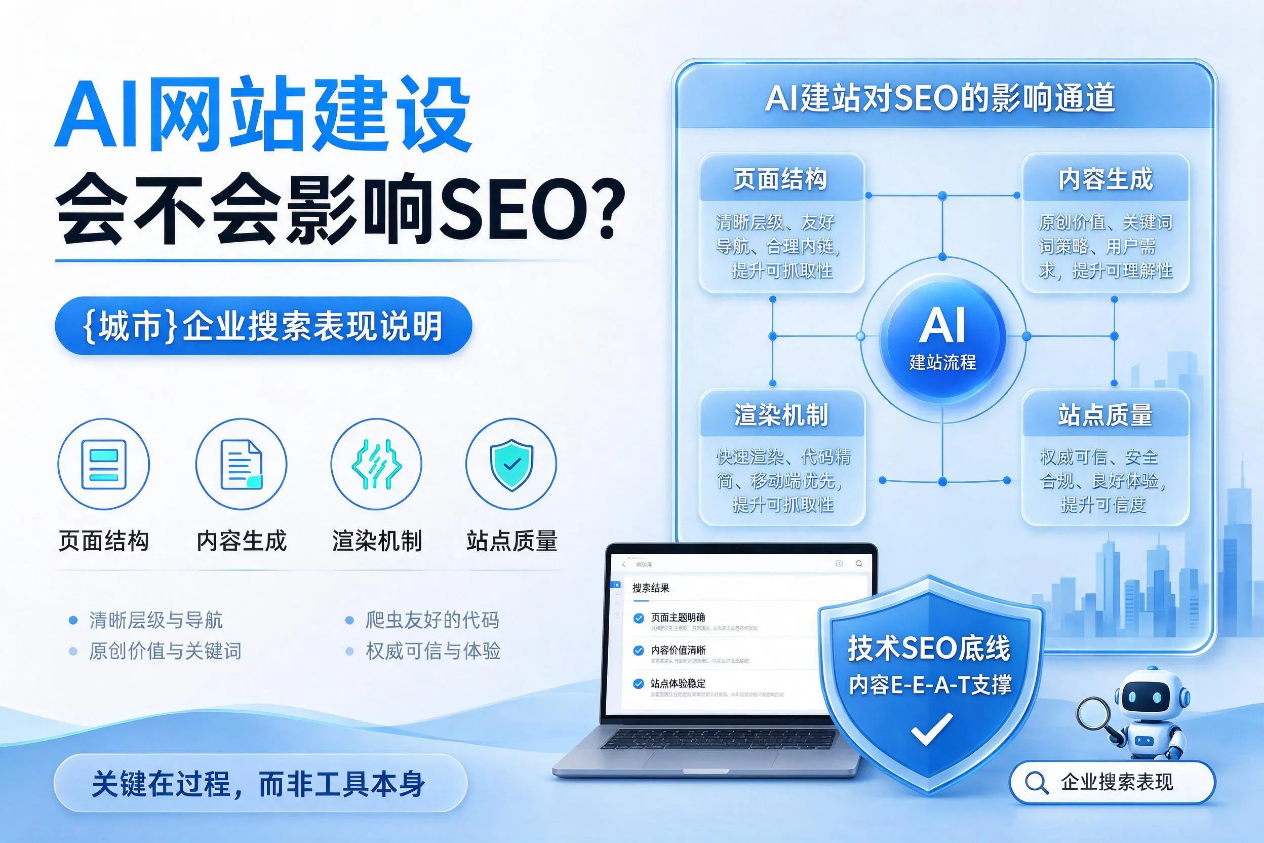 AI网站建设会不会影响SEO?柳州企业搜索表现说明