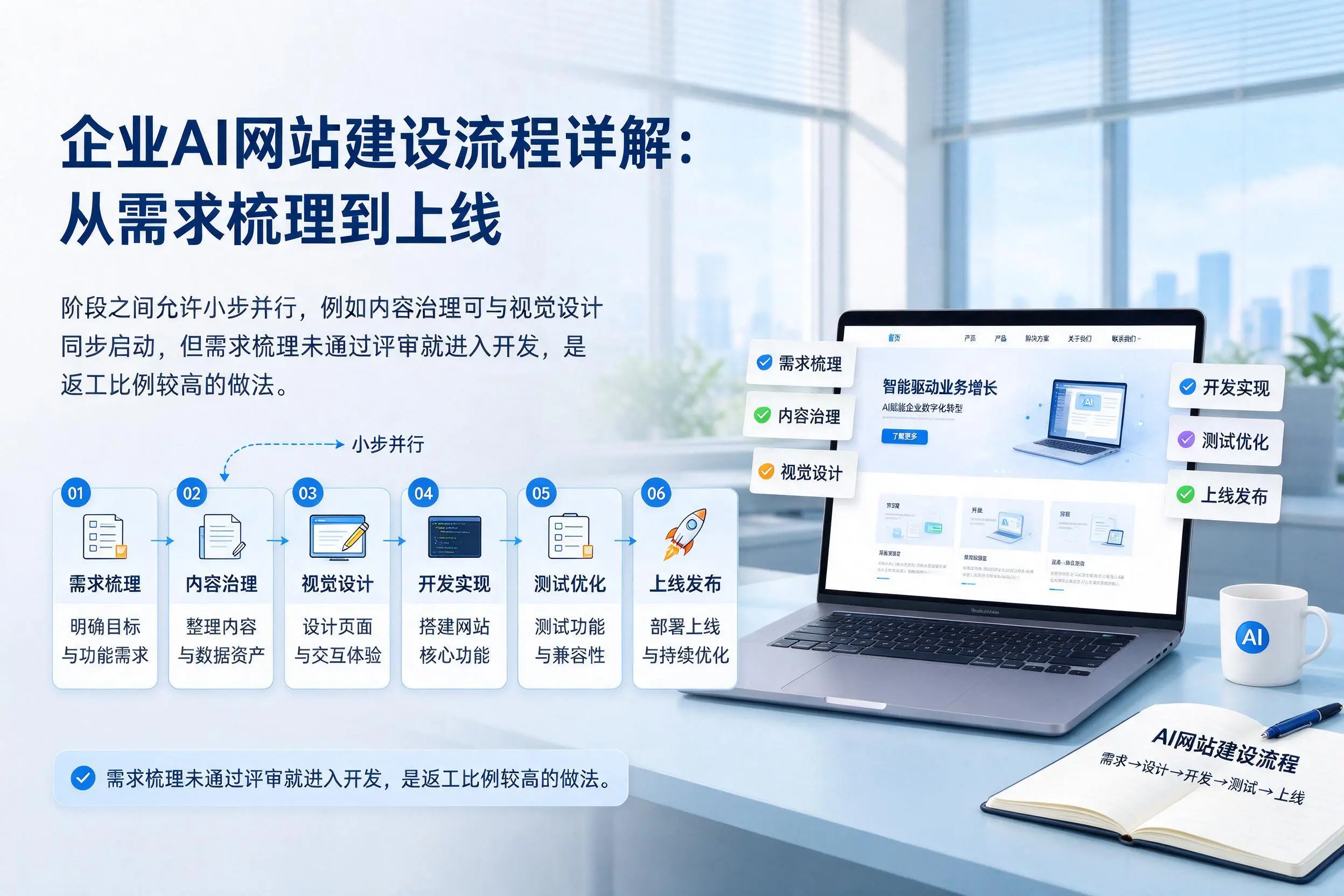 柳州企业AI网站建设流程详解：从需求梳理到上线