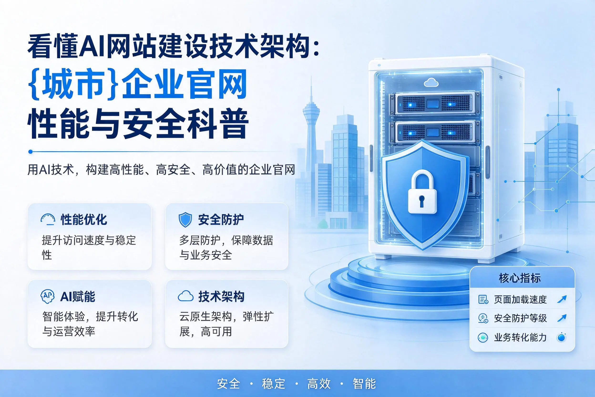 看懂AI网站建设技术架构：柳州企业官网性能与安全科普