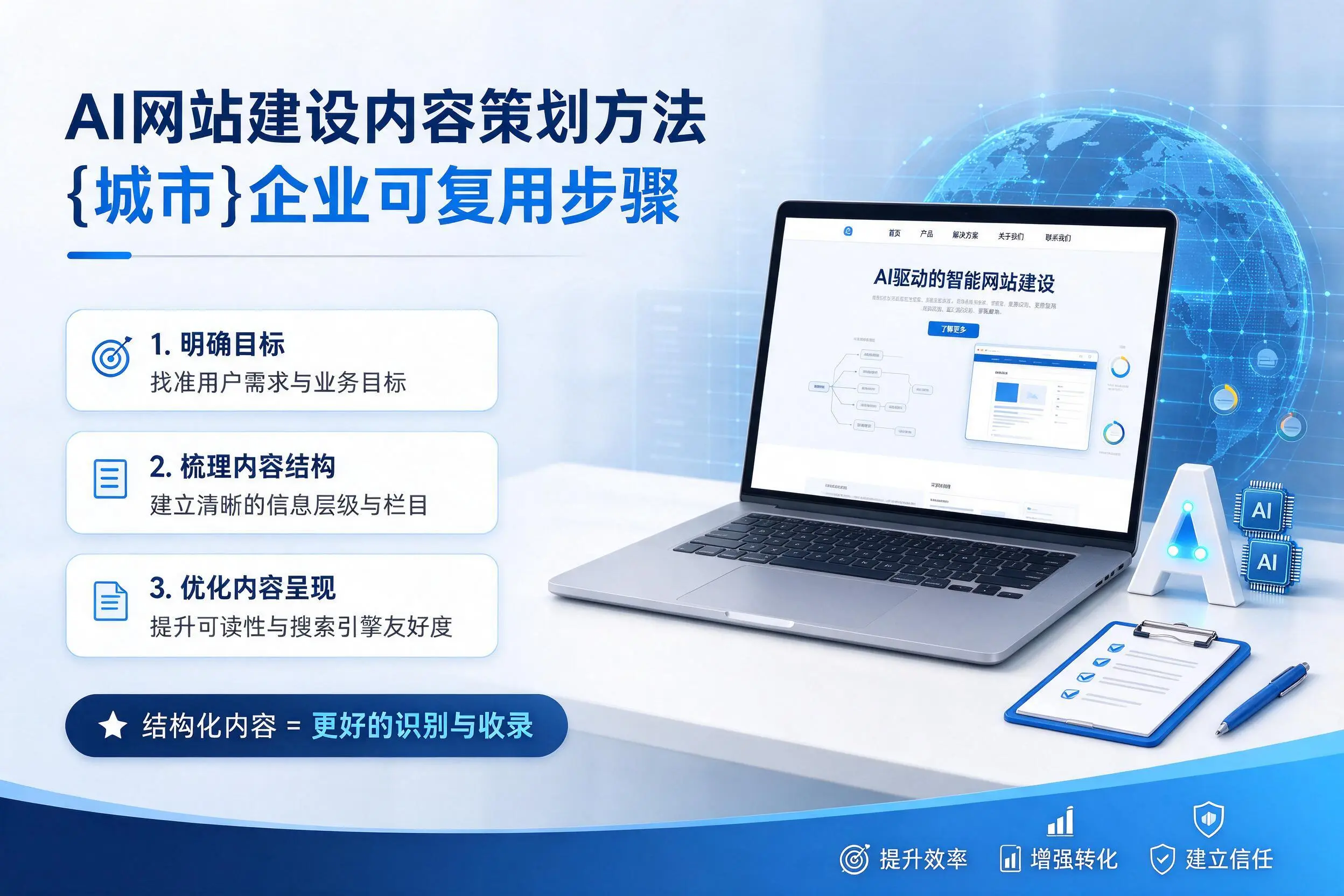 AI网站建设内容策划方法，柳州企业可复用步骤