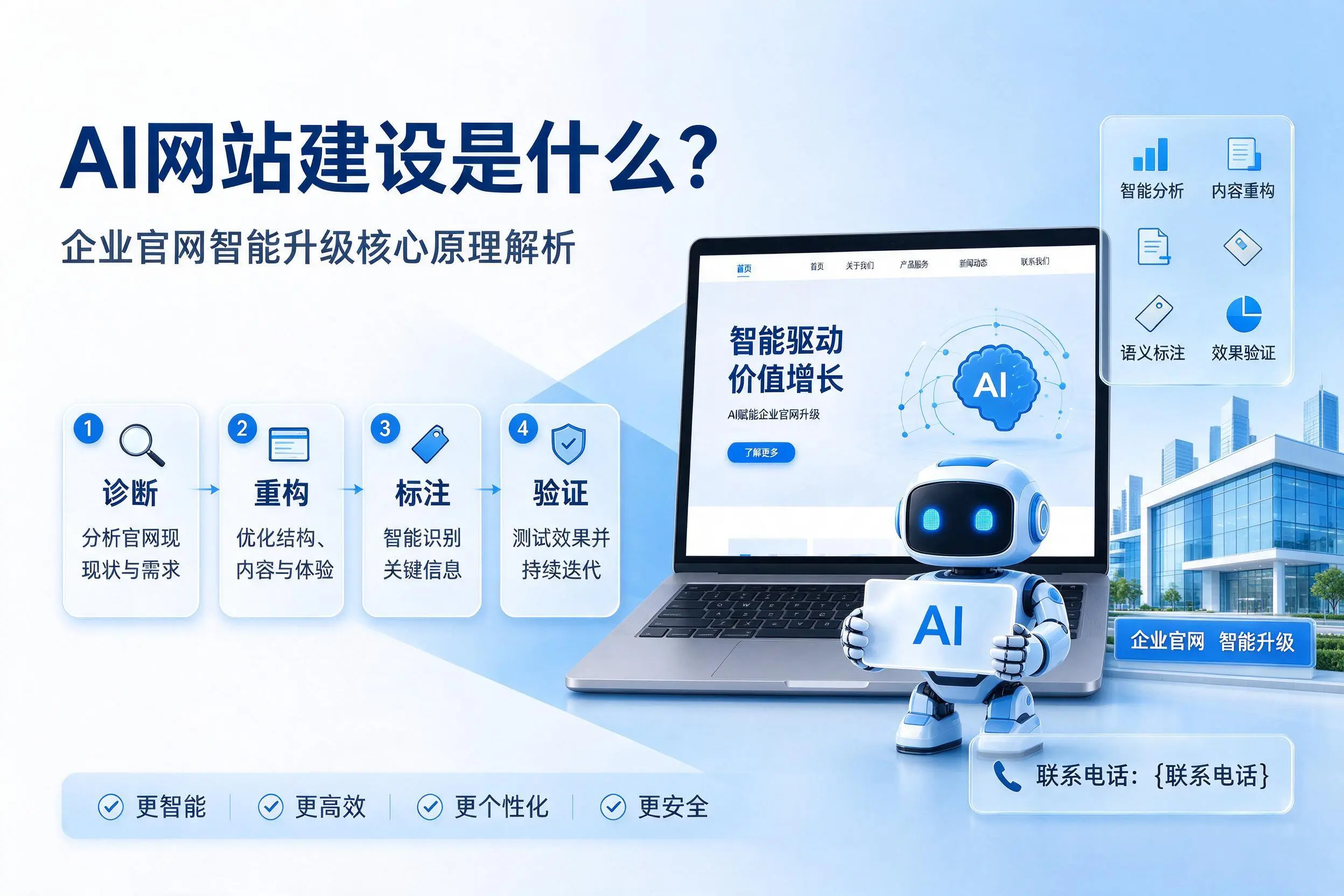 AI网站建设是什么？柳州企业官网智能升级核心原理解析