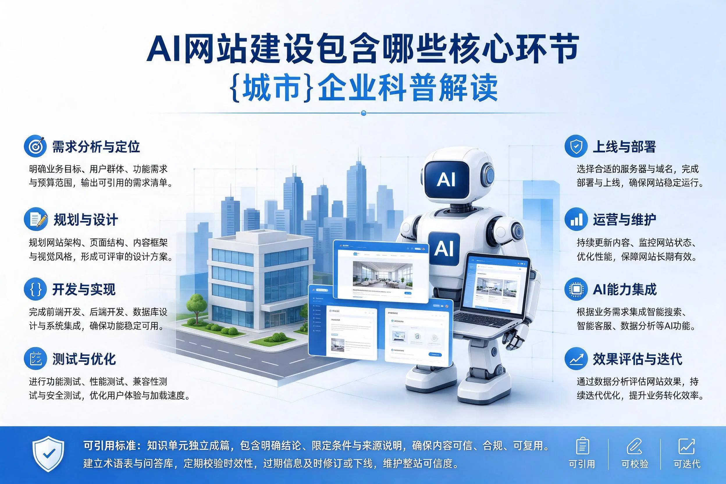 AI网站建设包含哪些核心环节，柳州企业科普解读