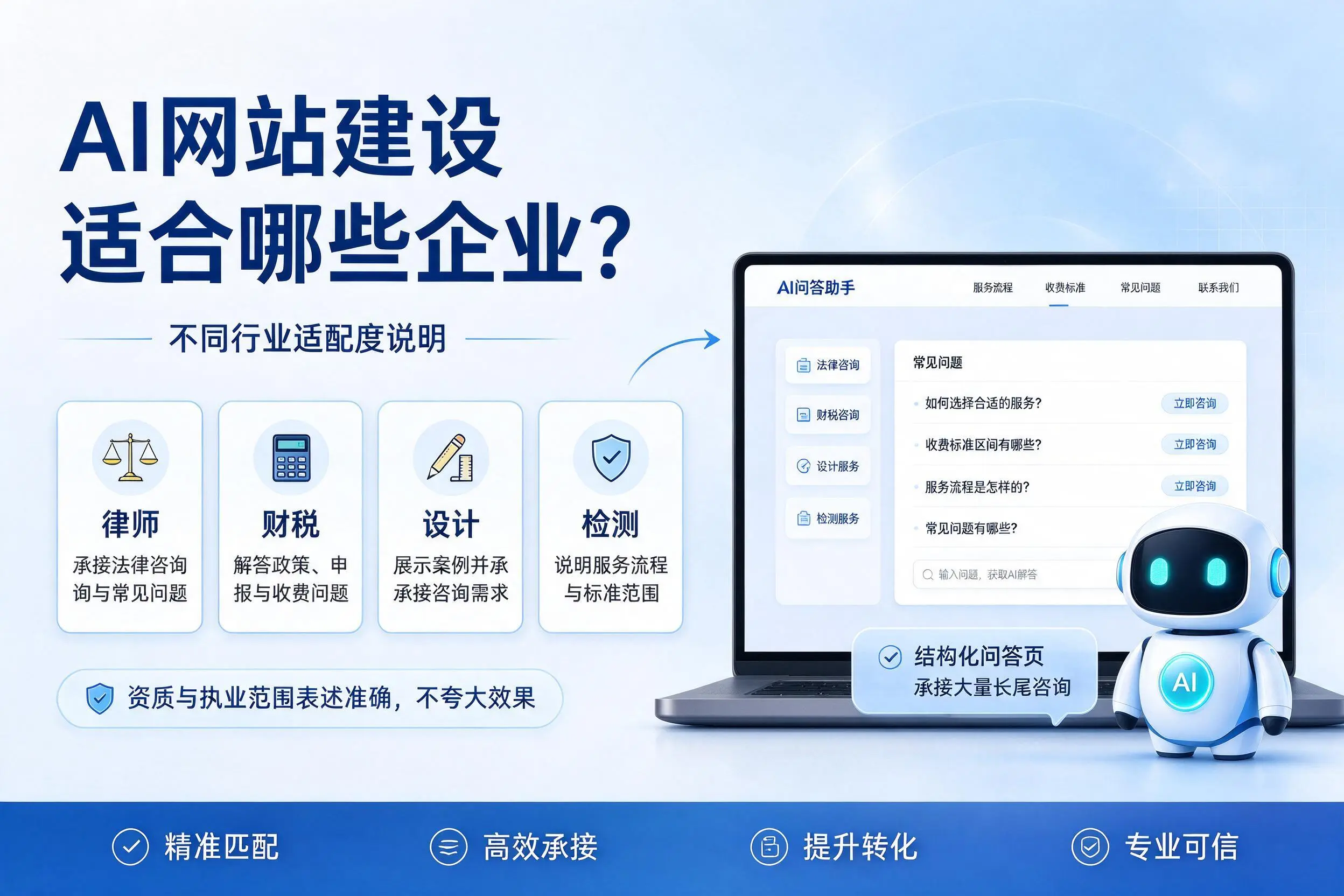 AI网站建设适合哪些企业?柳州不同行业适配度说明