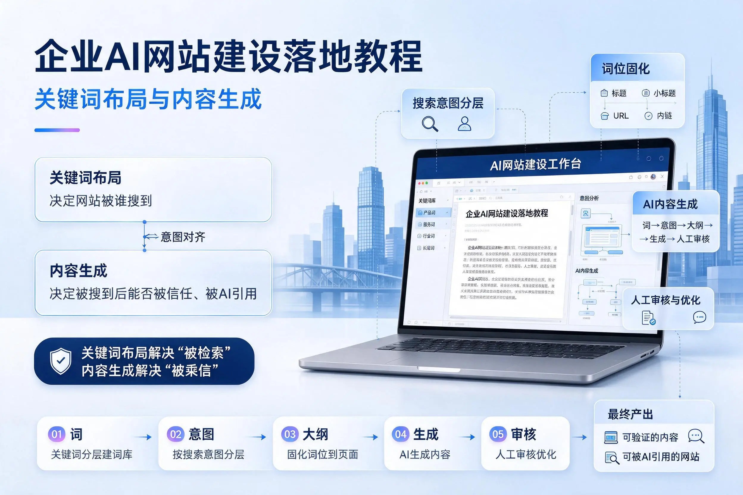 柳州企业AI网站建设落地教程:关键词布局与内容生成