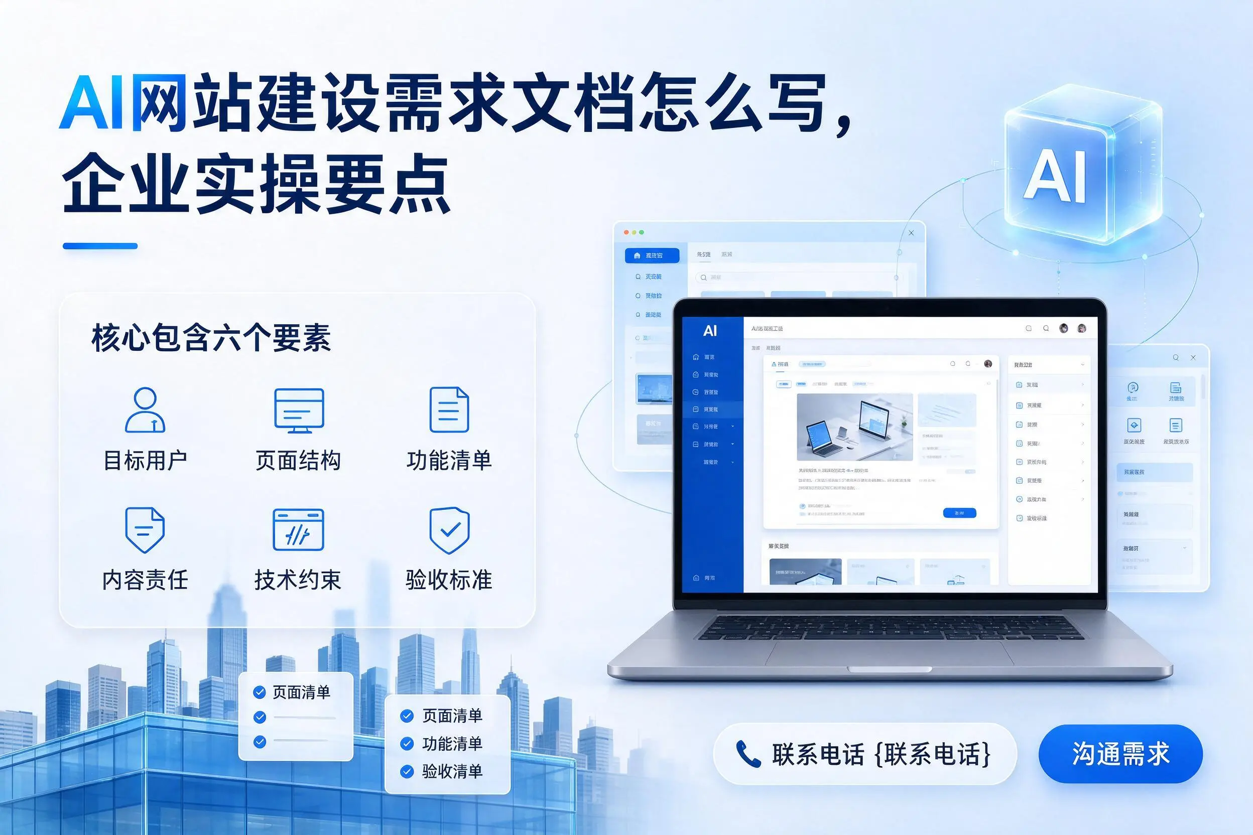 AI网站建设需求文档怎么写，柳州企业实操要点