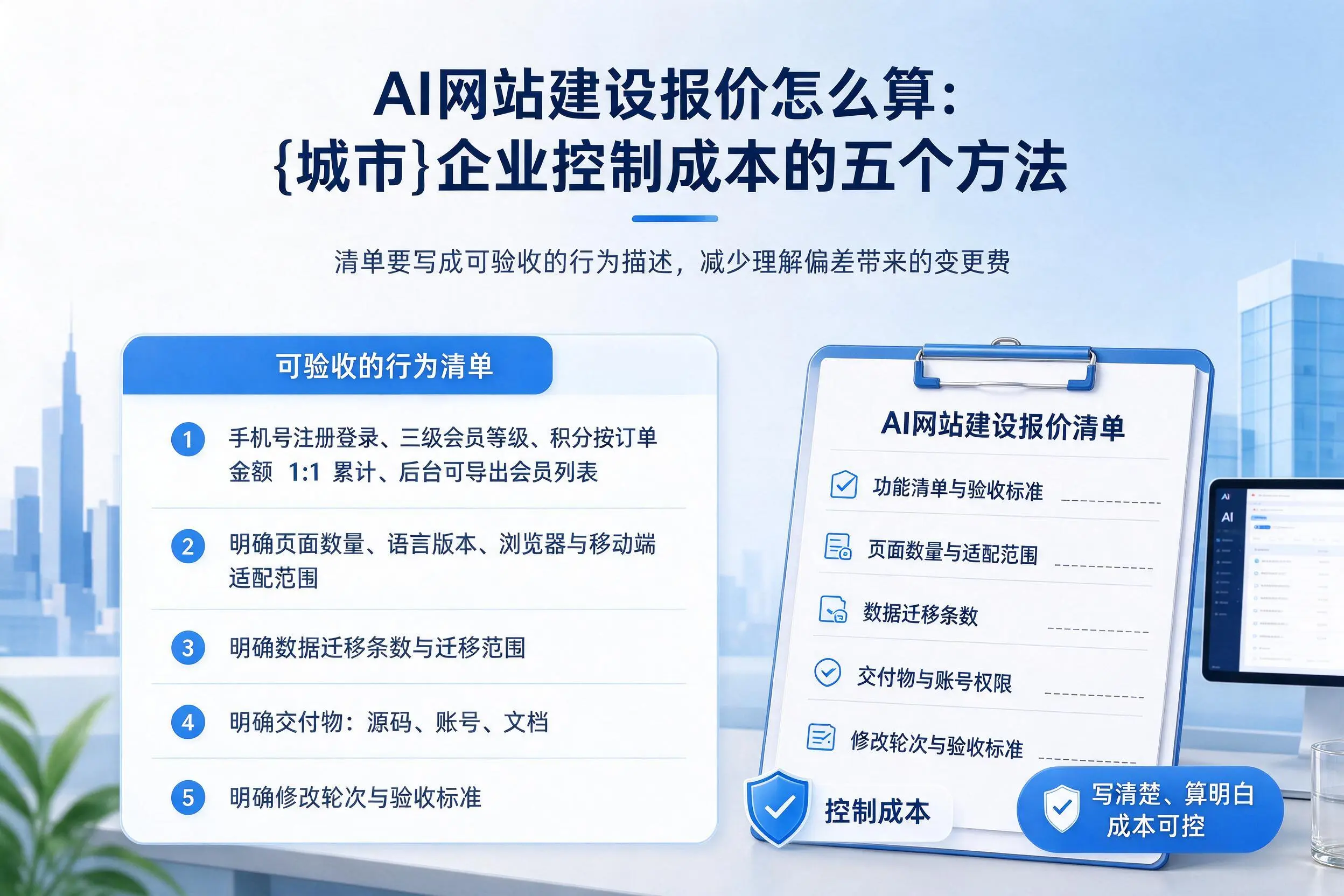 AI网站建设报价怎么算:柳州企业控制成本的五个方法